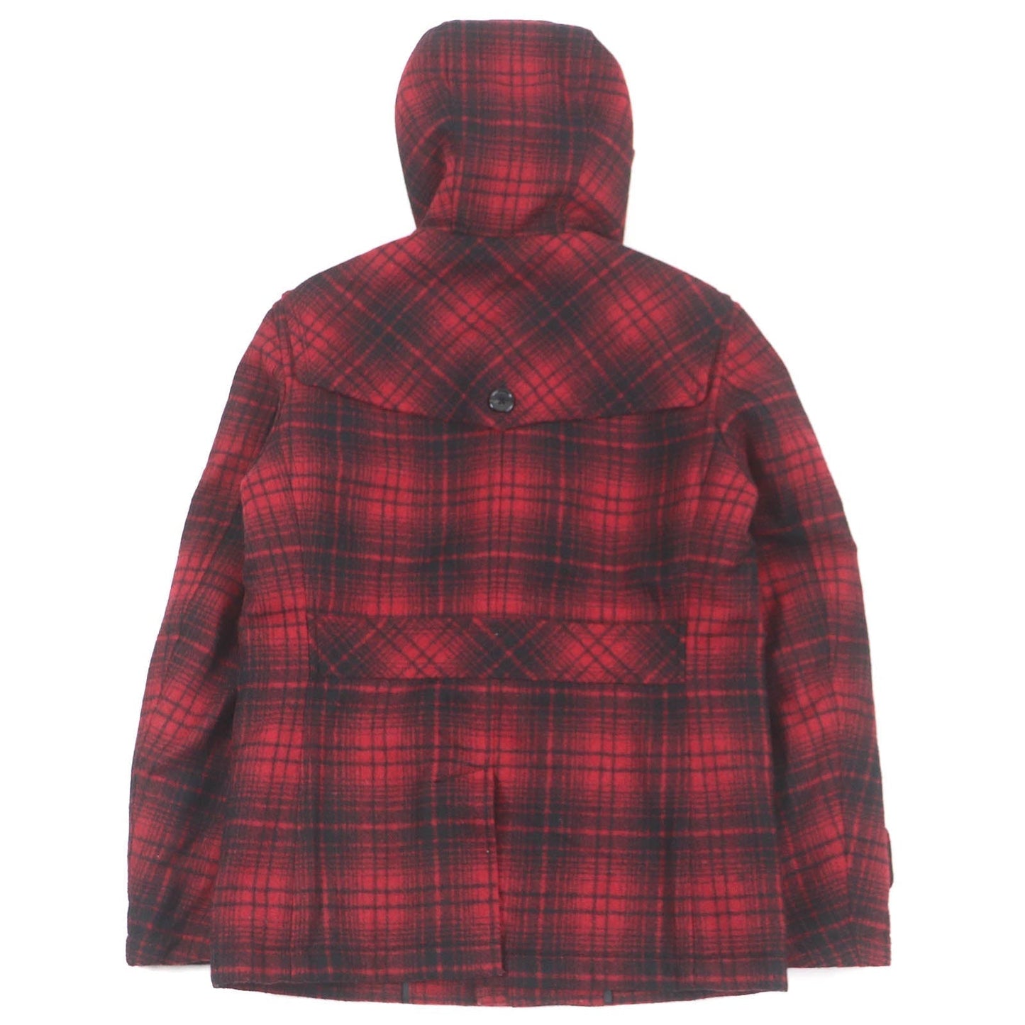BURBERRY BLACK LABEL Duffel coat Outer material: 80% wool, Outer material: 13% nylon, Outer material: 5% polyester, Outer material: 2% acrylic, Lining: 100% polyester Red black mens M