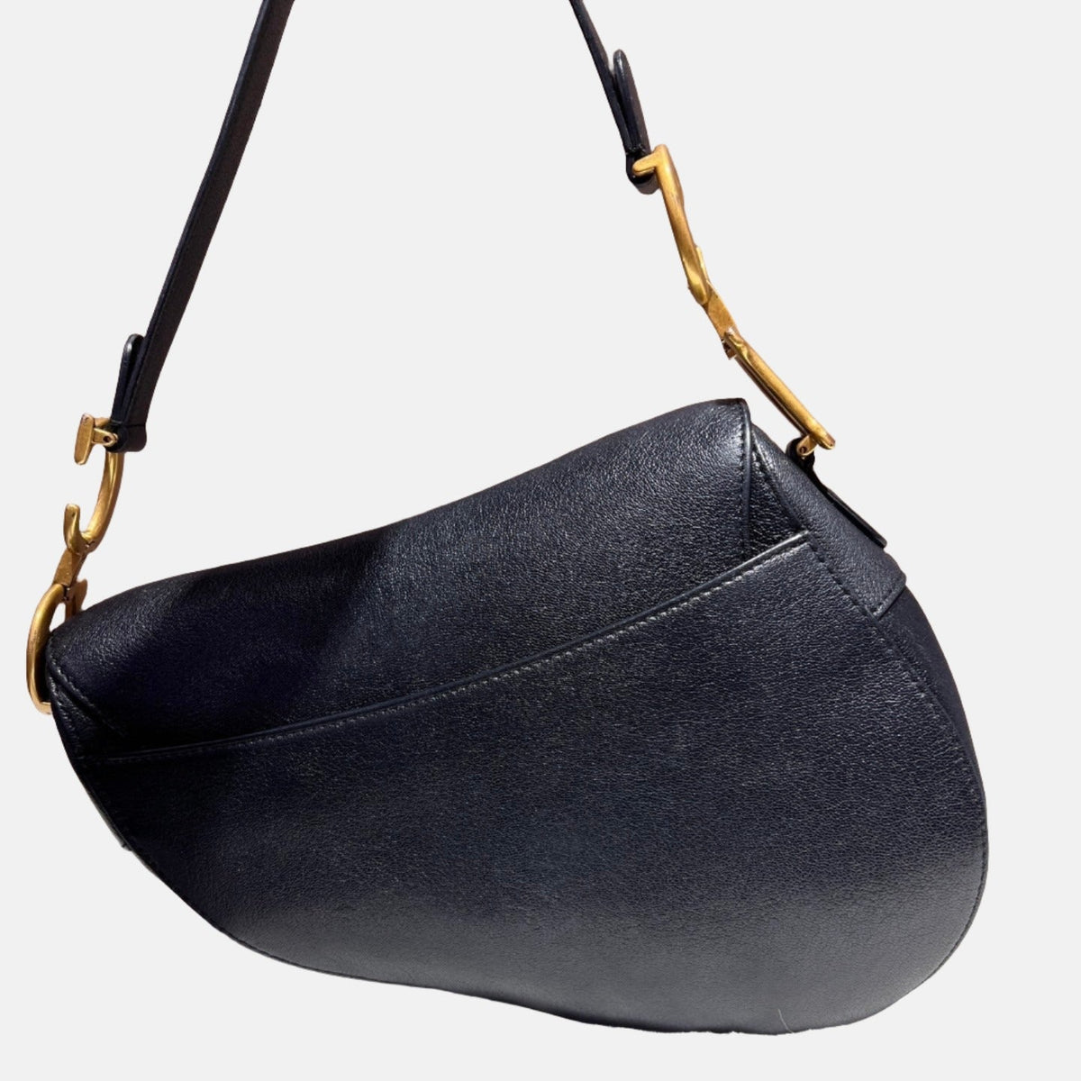 Dior Saddle 2020 Medium Goatskin Leather Bag Black Rovelle Bags