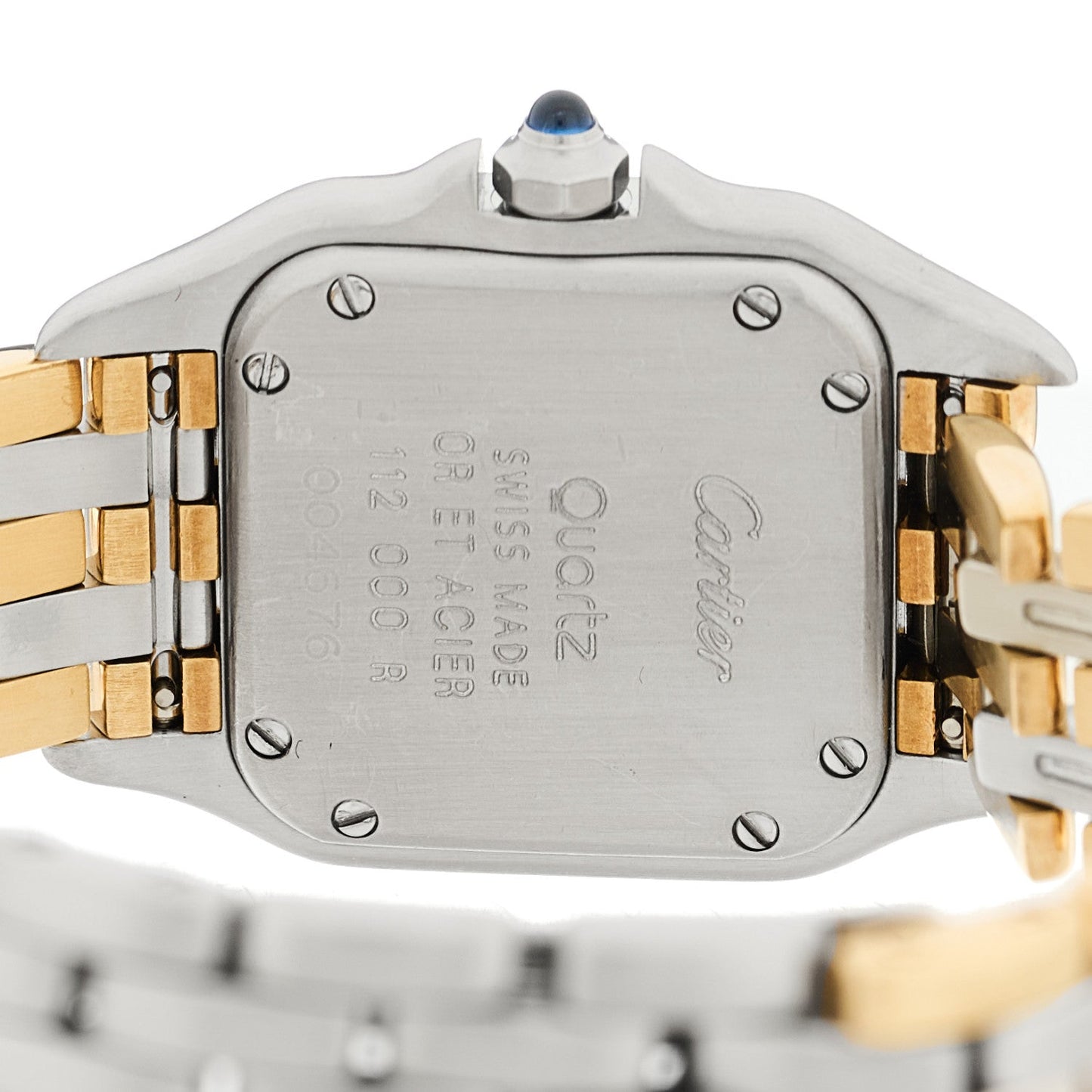Stainless Steel 18K Yellow Gold 22mm Panthere Quartz Watch