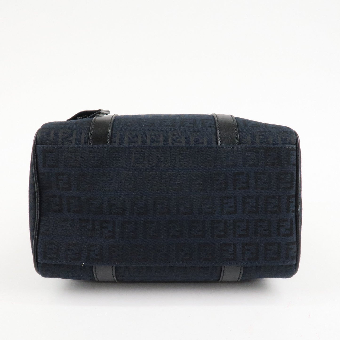 FENDI Zucca PVC Enamel Mini Boston Bag Black 8BL068 Rovelle Bags