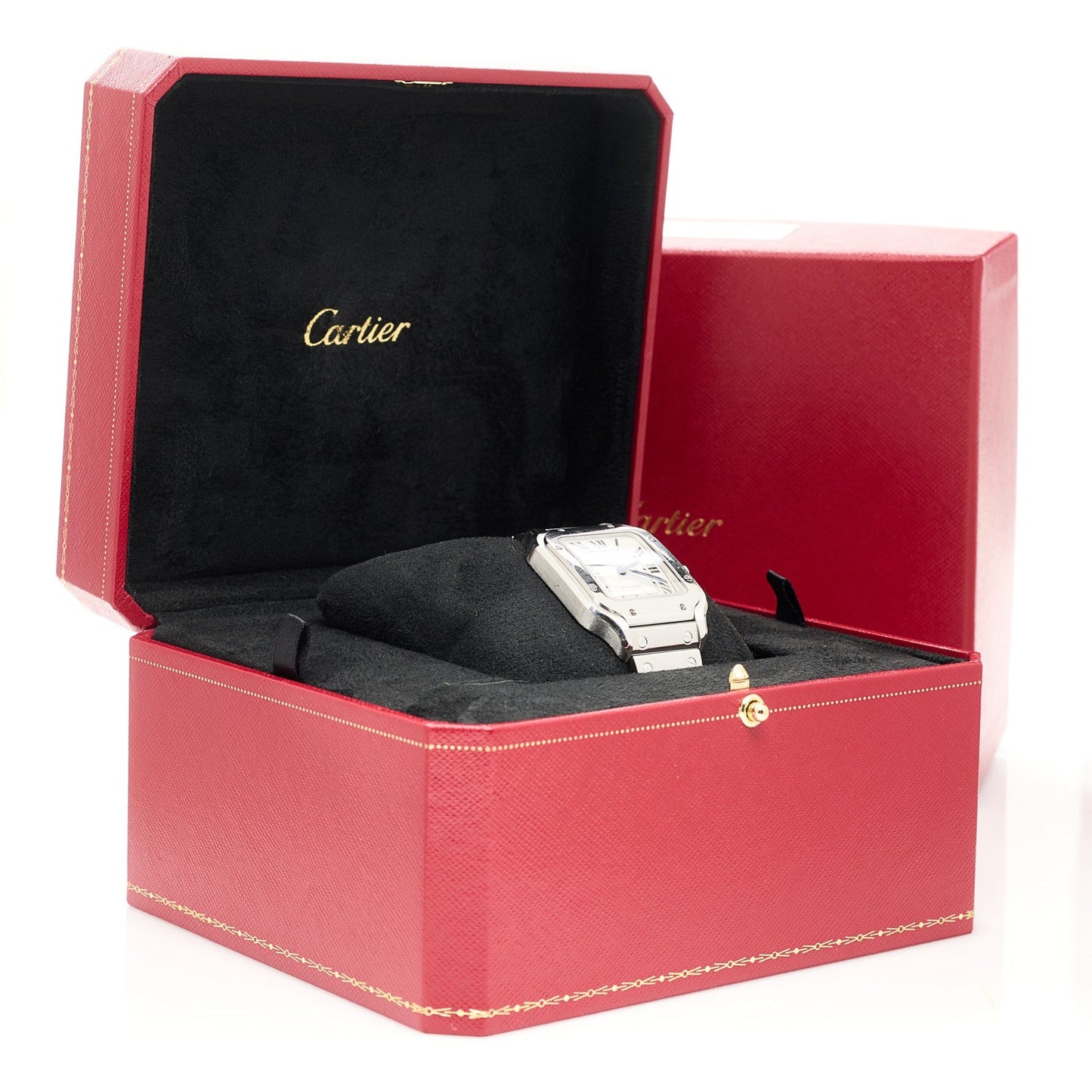 Stainless Steel 35mm Santos de Cartier Automatic Watch