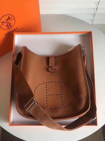 Hermes Evelyne Crossbody Bag Brown