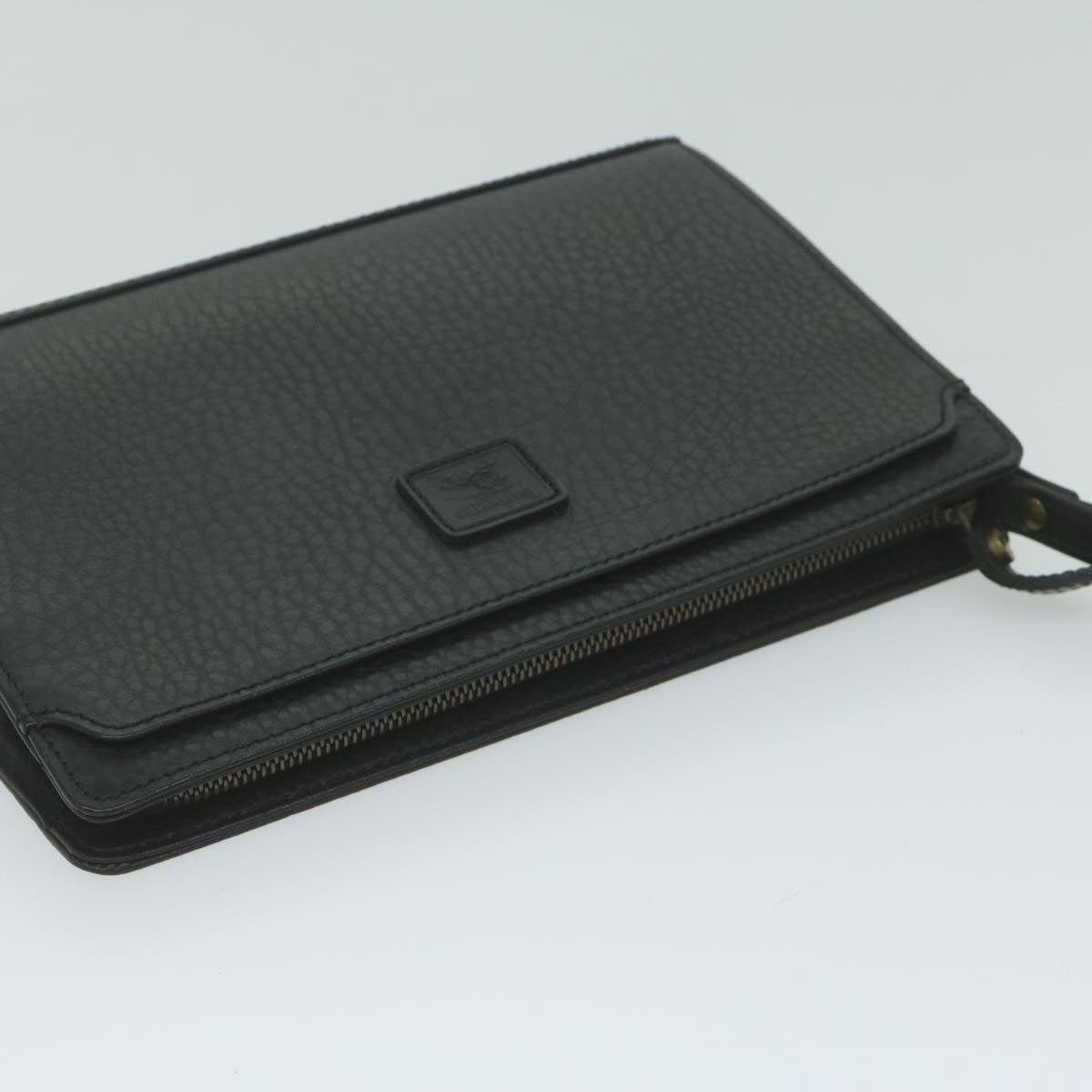 Burberry Brand Leather Black Clutch Bag Style 8