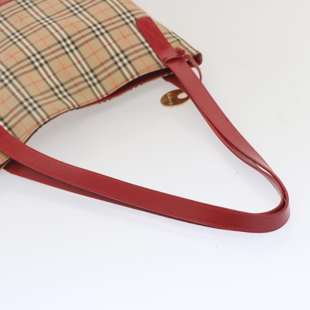 Burberry Nova Brand Canvas White Tote Bag Style 8