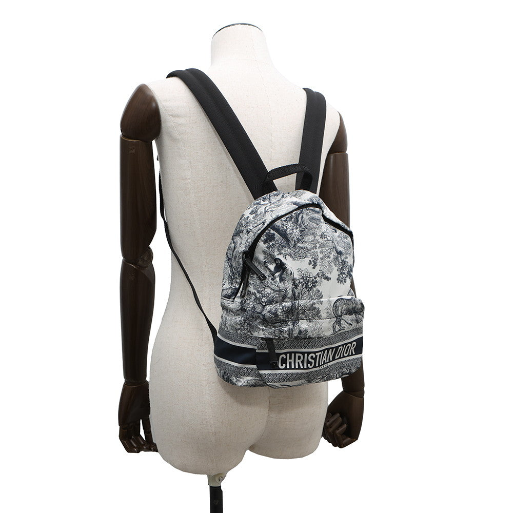 Dior DiorTravel Small Backpack White/Navy Nylon Rovelle Bags