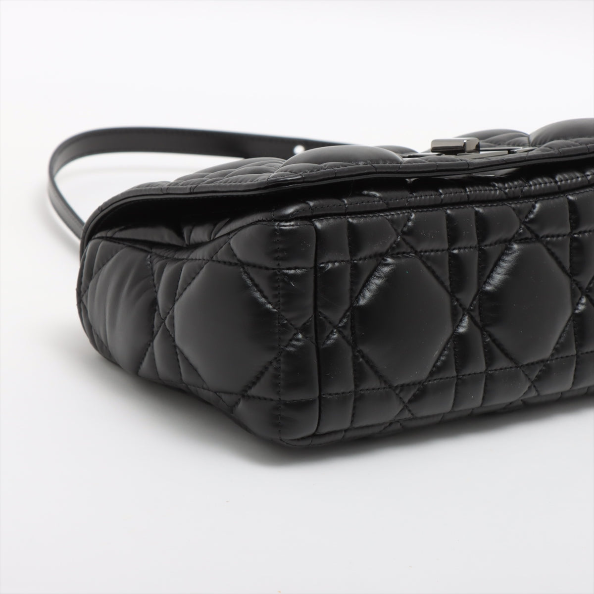 Dior Caro Leather Shoulder Bag Black Rovelle Bags