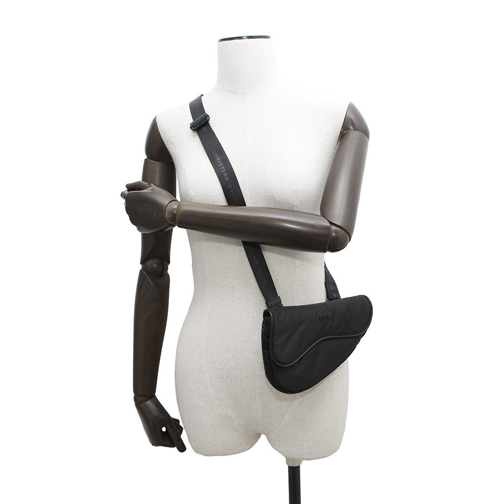 Dior Saddle Shoulder Black Nylon Rovelle Bags