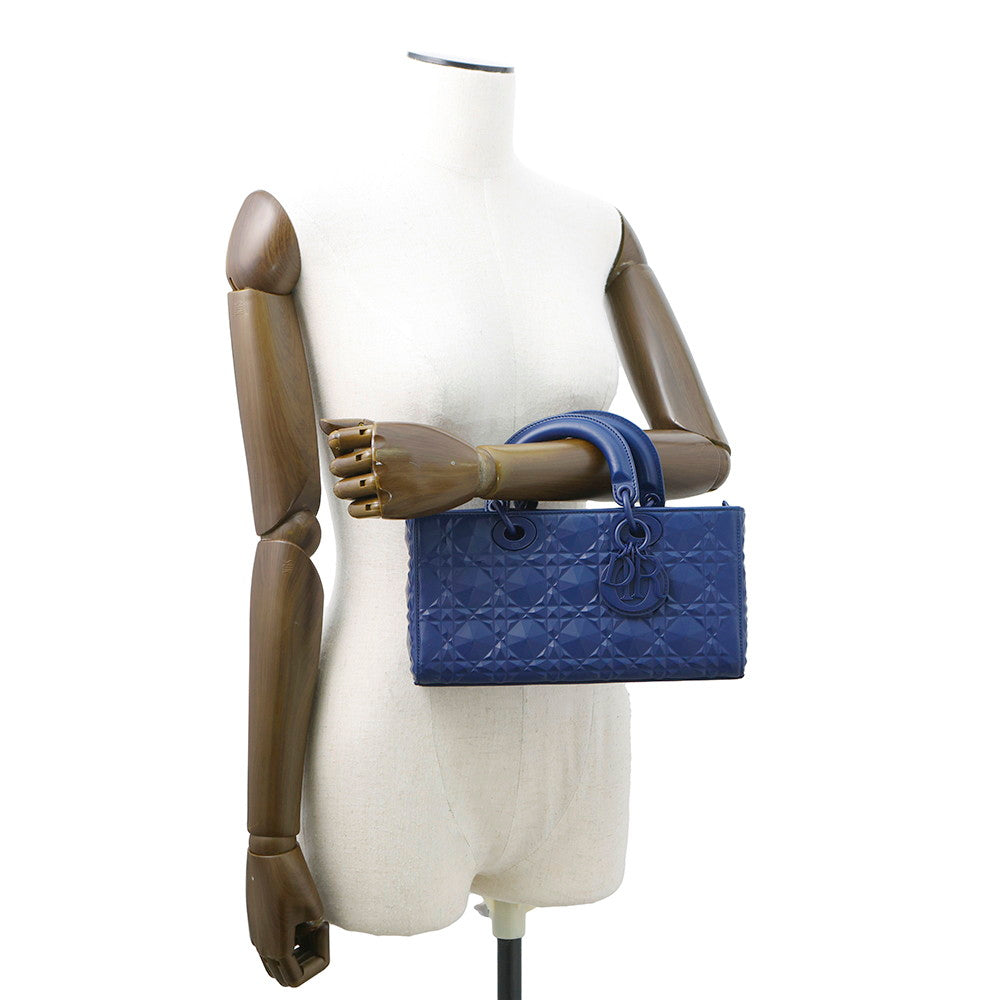Dior Lady D Joy Cannage 2-Way Bag NavyM0540INEA Leather Size Medium Rovelle Bags