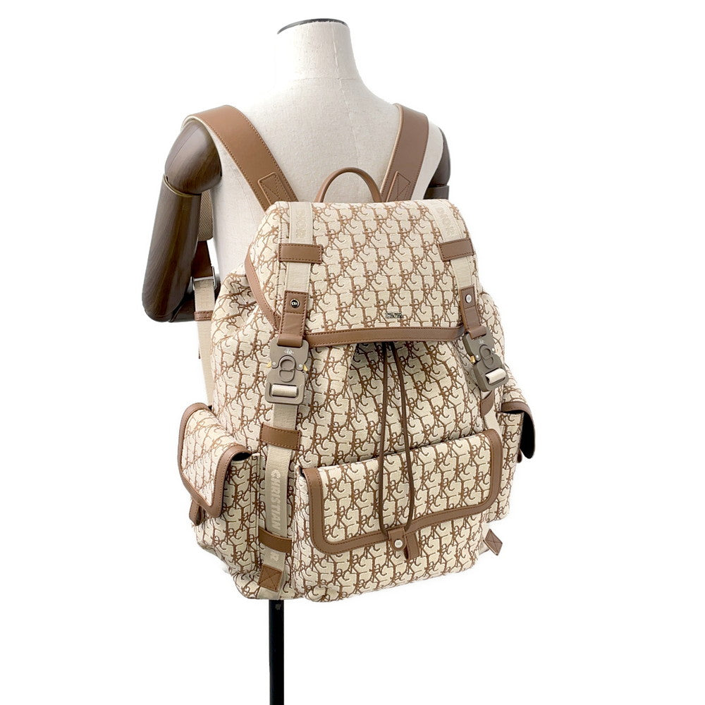 Dior Backpack Cactus JackCollaboration Beige/Brown1ESBA163JOD Canvas Leather Rovelle Bags