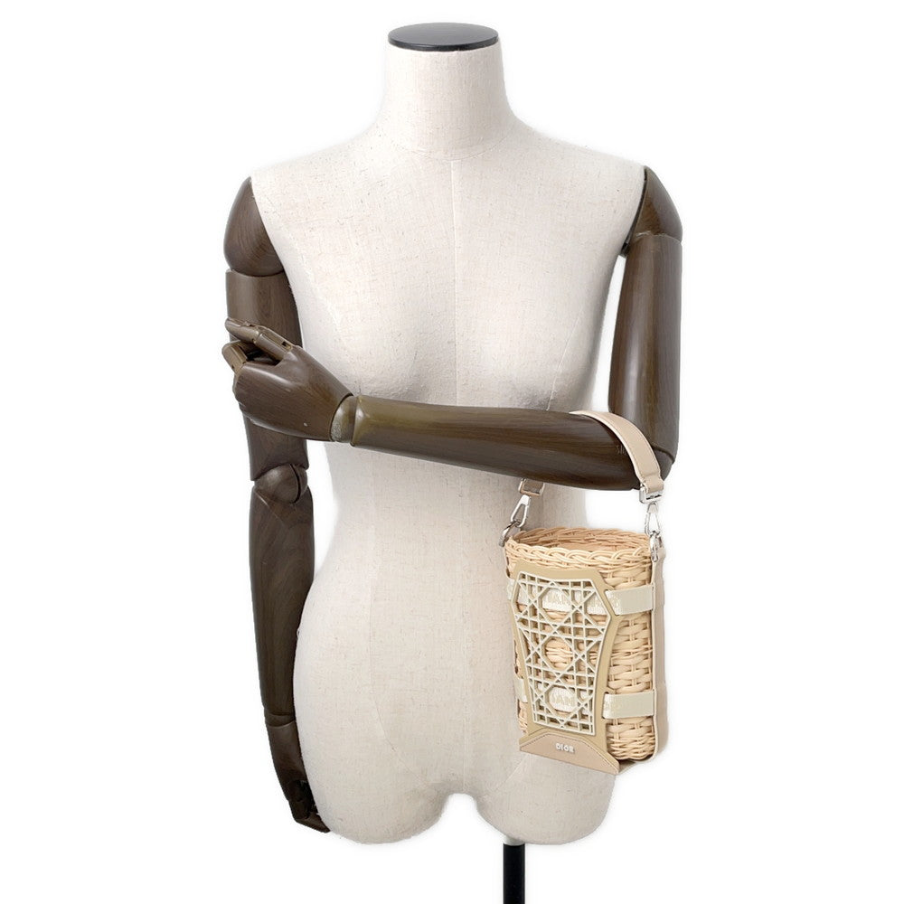 Dior Sahara 2-Way Bucket Bag Beige2Eskh376Bas Raffia Leather Rubber Size Nano Rovelle Bags