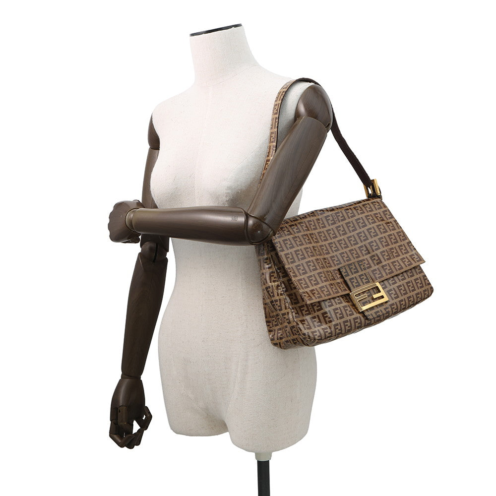 FENDI Mamma bucket Brown Patent Leather Rovelle Bags