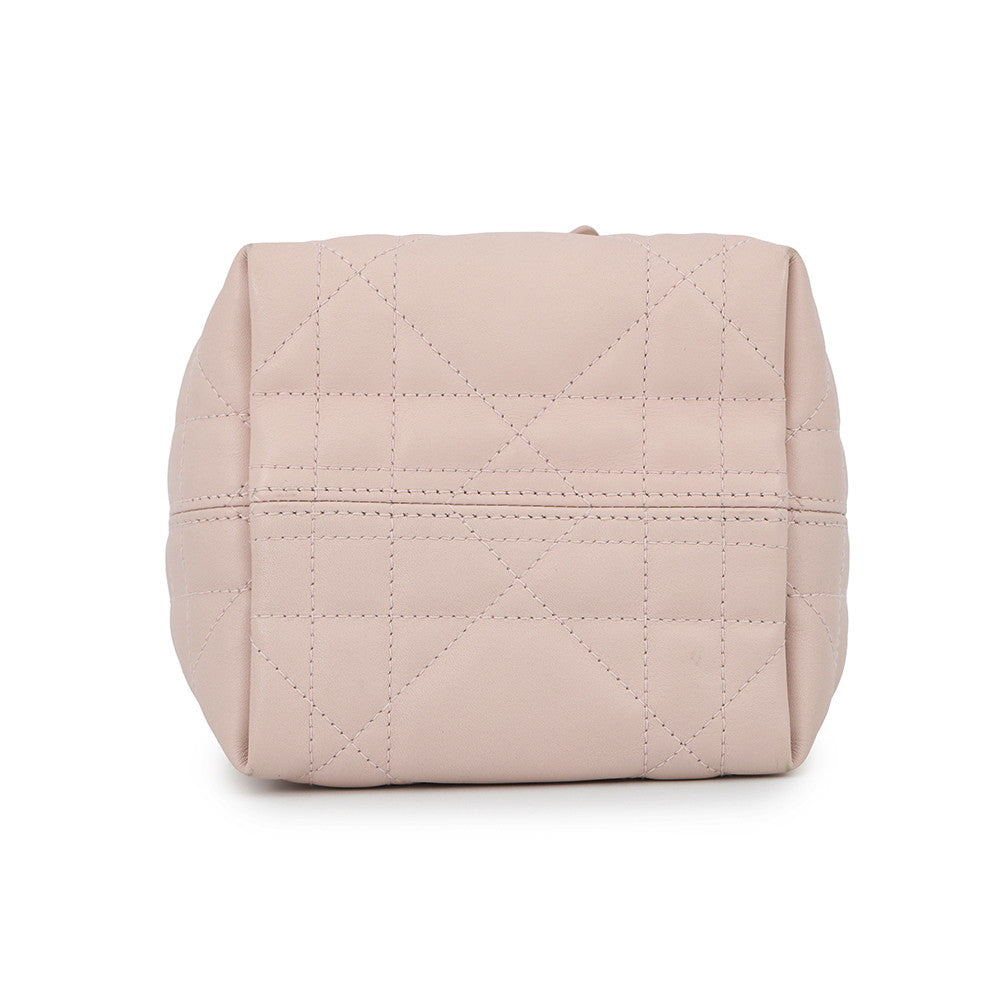 Dior To Jules Vertical Macrocannage Handbag Powder Pinks6100Osnw Calf Leather Size Nano Rovelle Bags