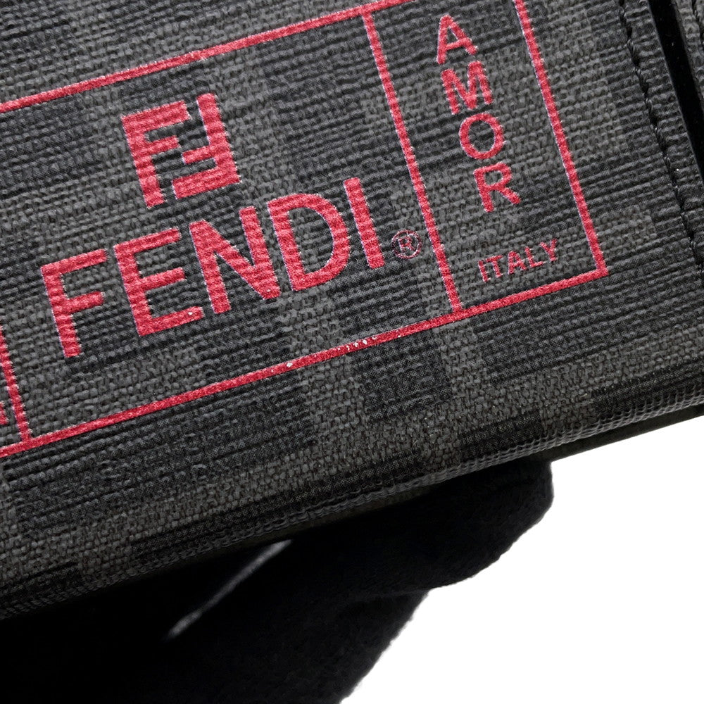 FENDI Pocket Bag Charm Gray7AR759 PVC Leather Rovelle Bags
