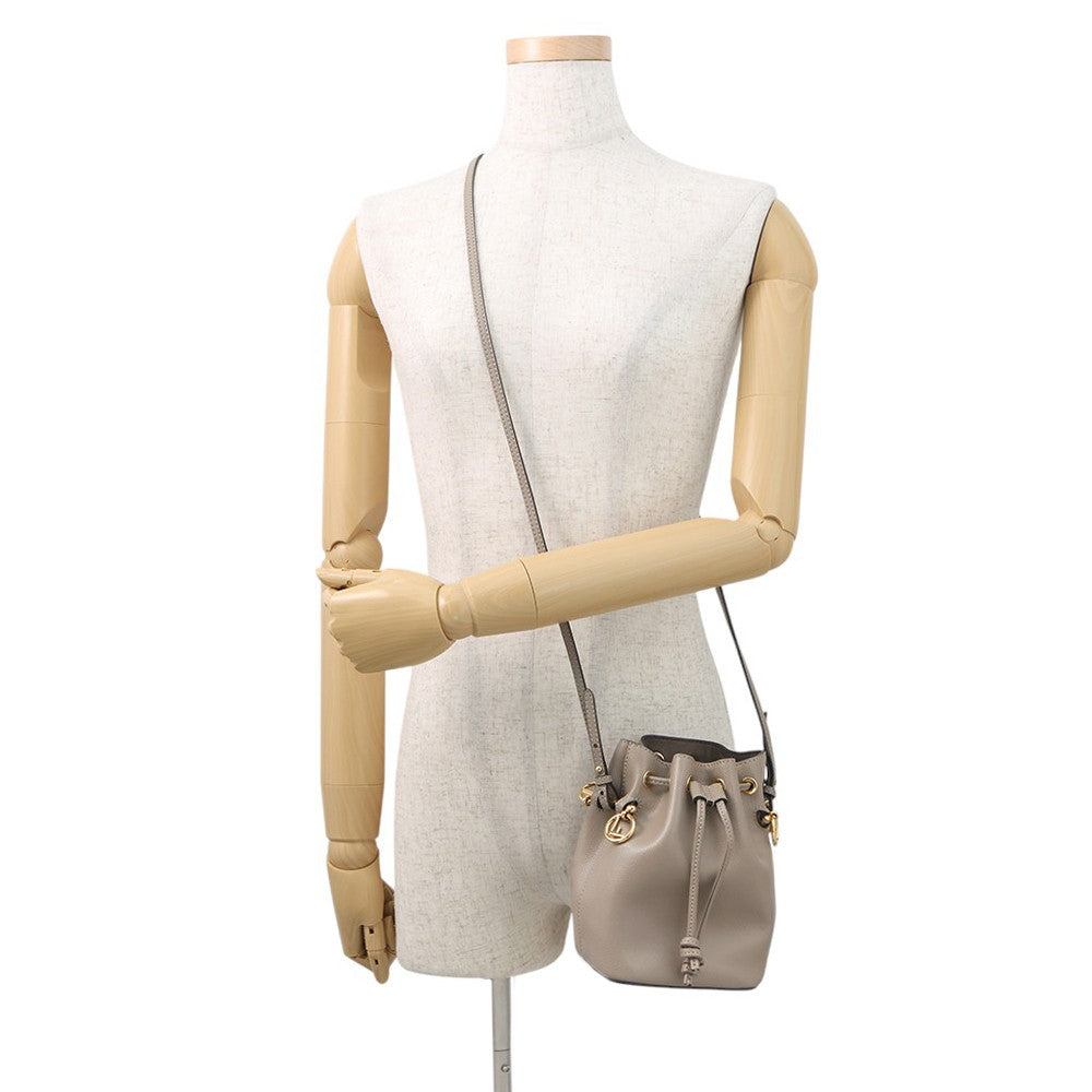 FENDI Montresor 2WAY Bag Beige8BS010 Leather Size Mini Rovelle Bags