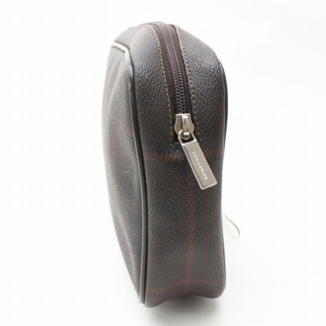 Burberry London PVC Brown Clutch Bag