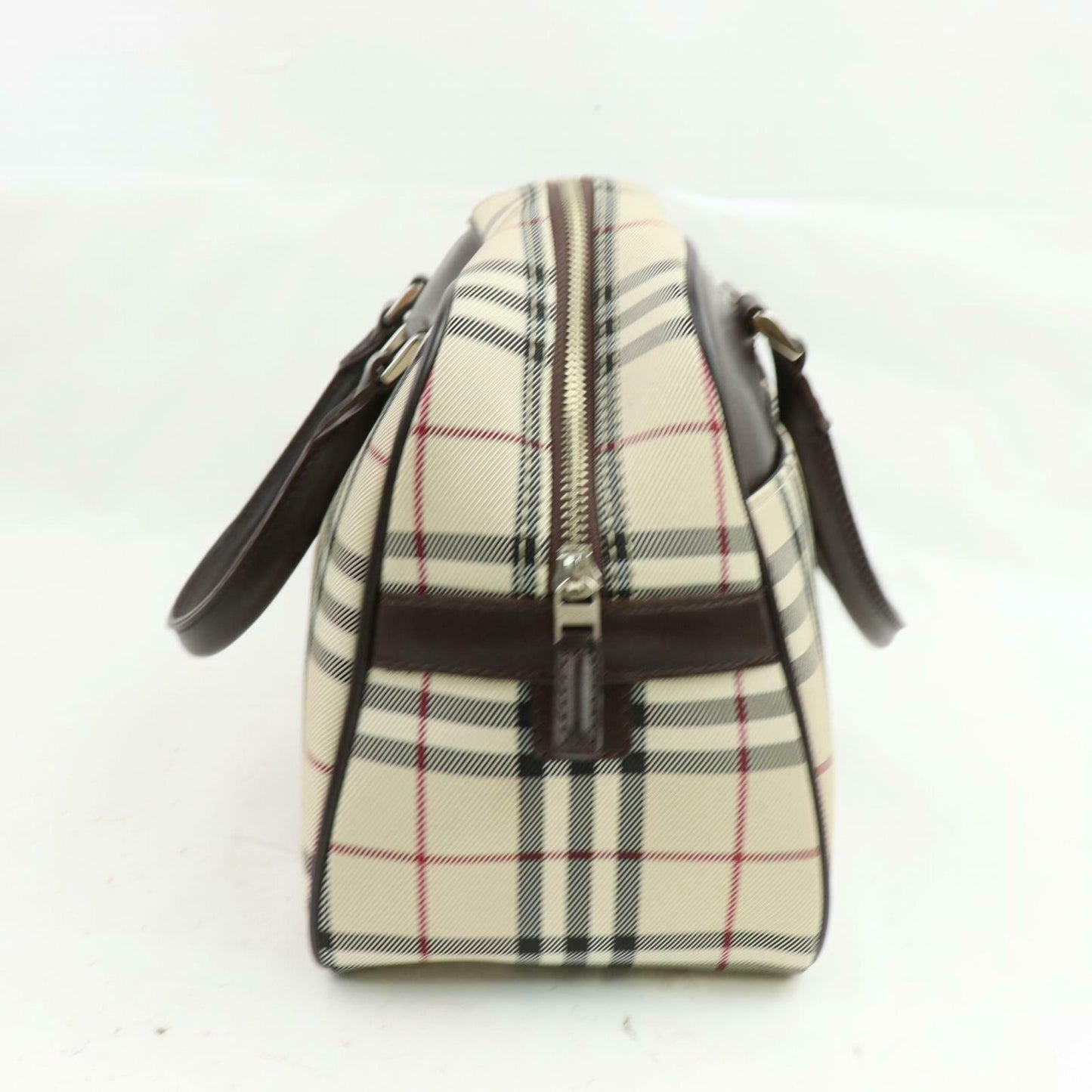Burberry Damier Canvas Red Handbag
