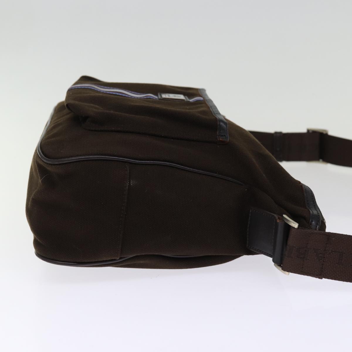 Burberry Brand Canvas Brown Shoulder Bag
