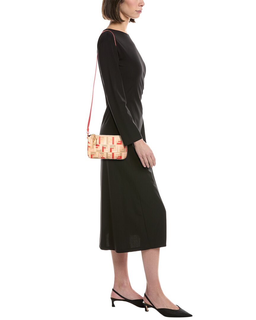 Fendi Baguette Ff Jacquard Pouch Rovelle Bags