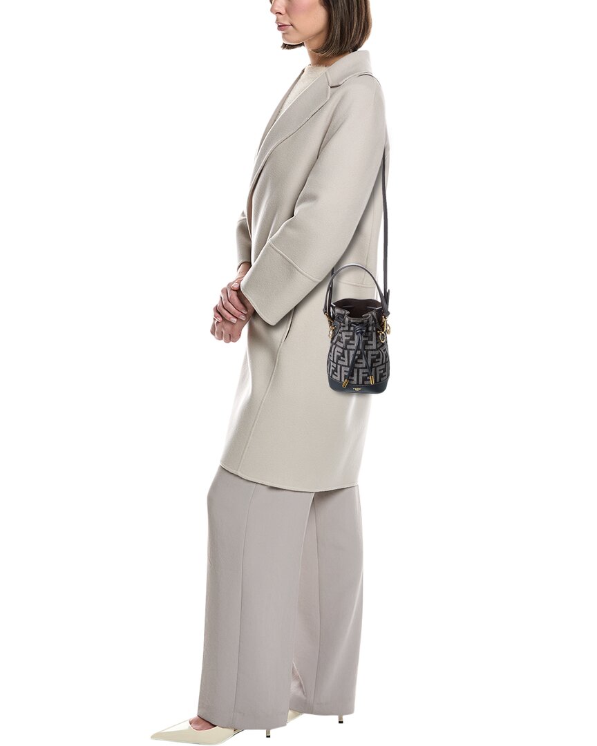 Fendi Mon Tresor Mini Ff Denim & Leather Bucket Bag Rovelle Bags
