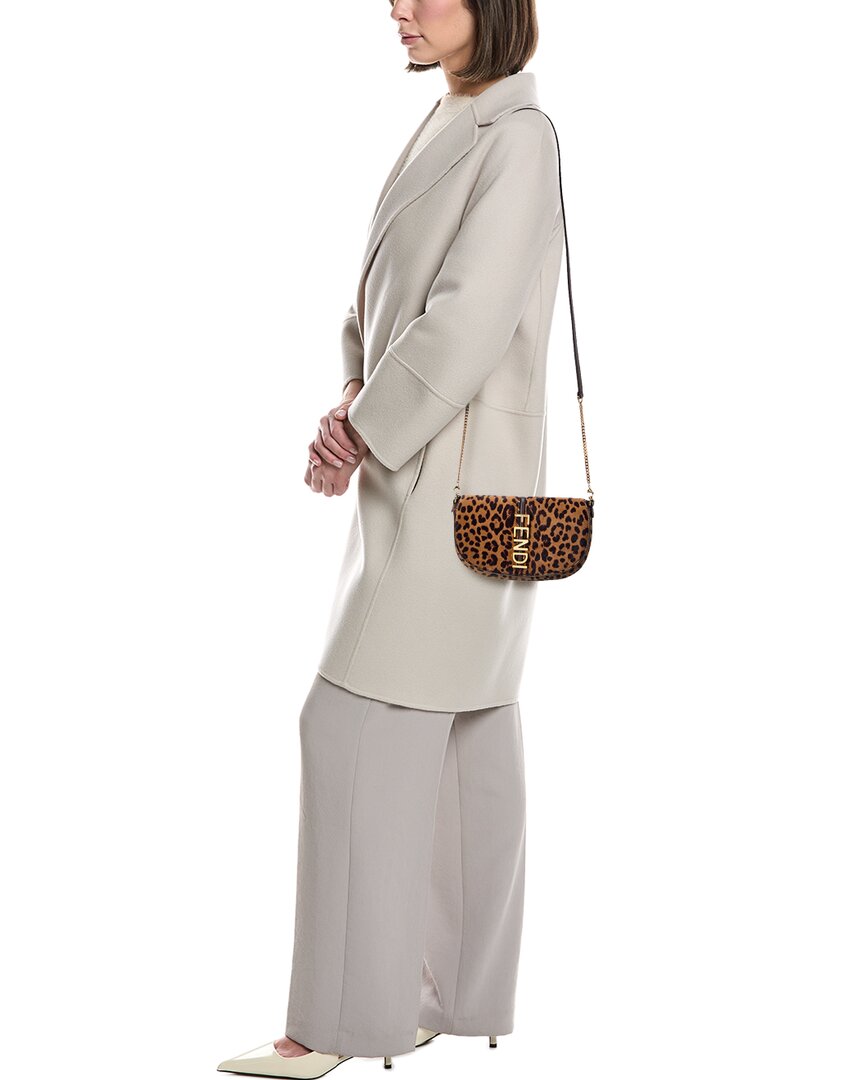 Fendi Fendigraphy Haircalf & Leather Wallet On Chain Rovelle Bags