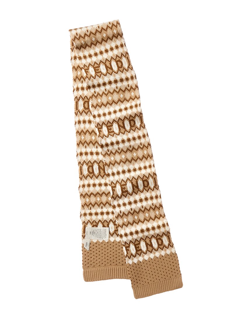 Fendi Wool-Blend Scarf Rovelle Bags