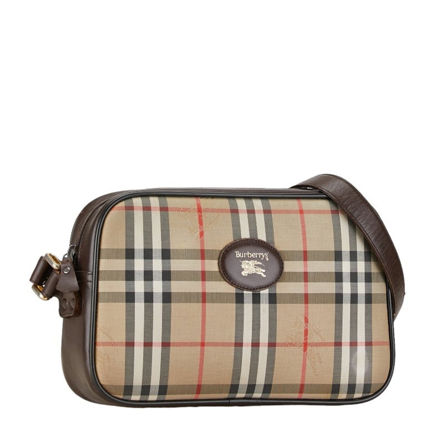 Burberry Nova Brand Canvas Brown Shoulder Bag Style 2