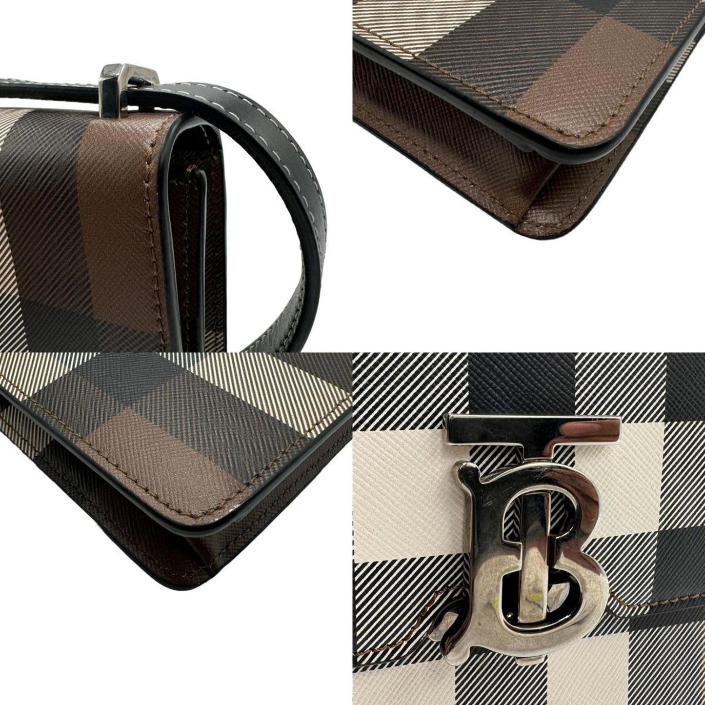 Burberry Nova Brand Canvas Black Shoulder Bag Style 3
