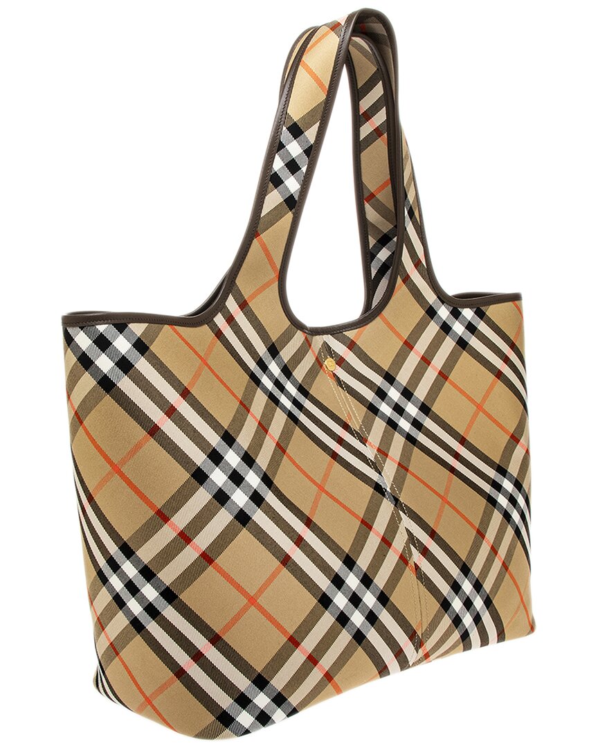 Burberry Medium SIZE Leather Brown Tote Bag