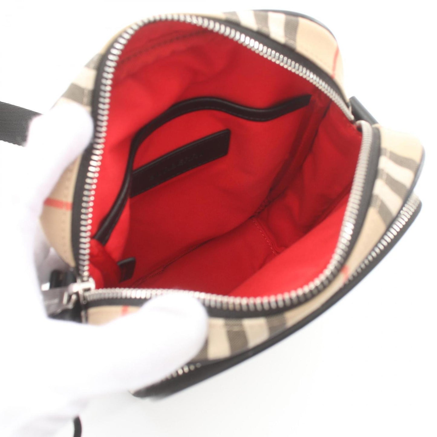 Burberry Brand Canvas White Shoulder Bag Style 11