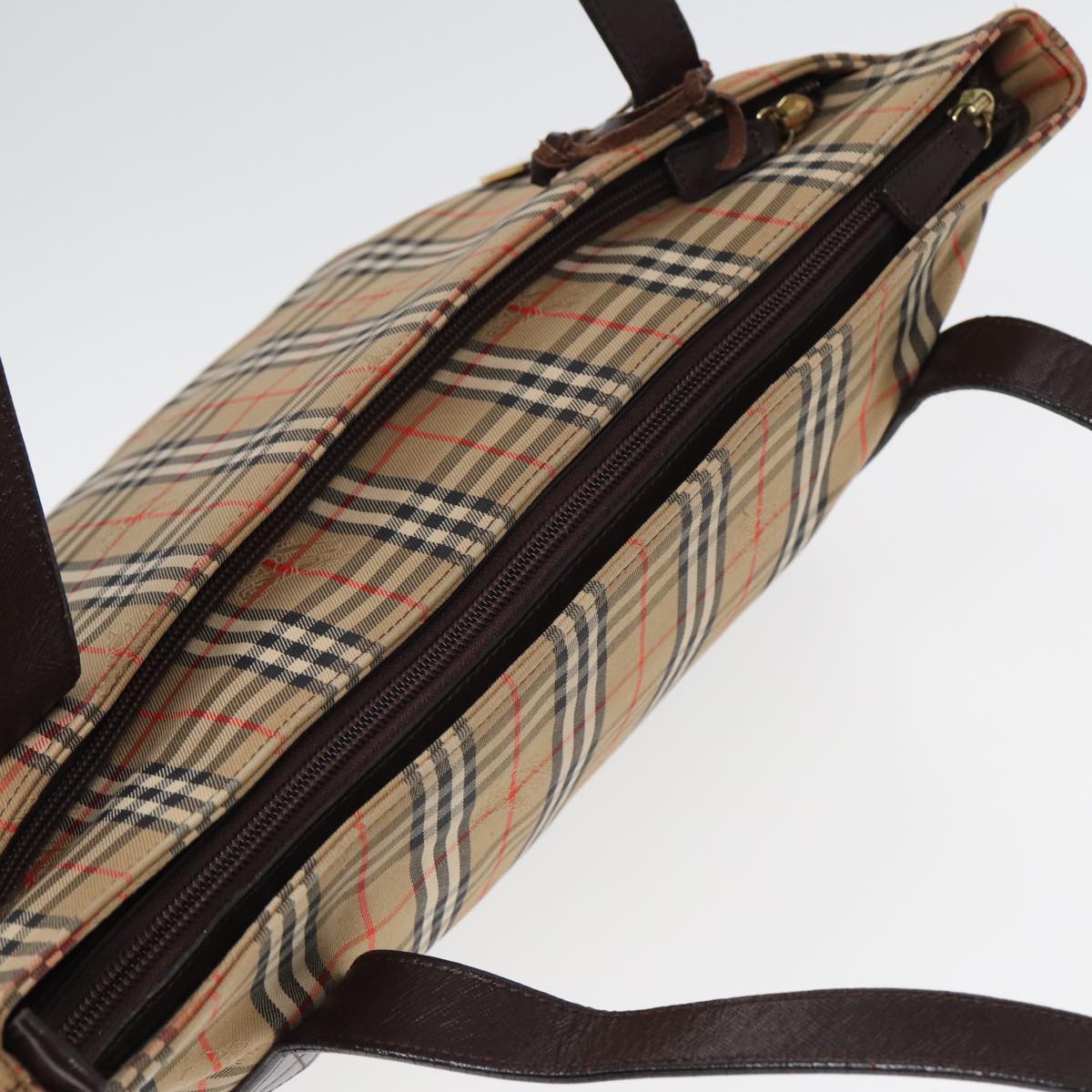 Burberry Nova Brand Canvas White Shoulder Bag Style 48