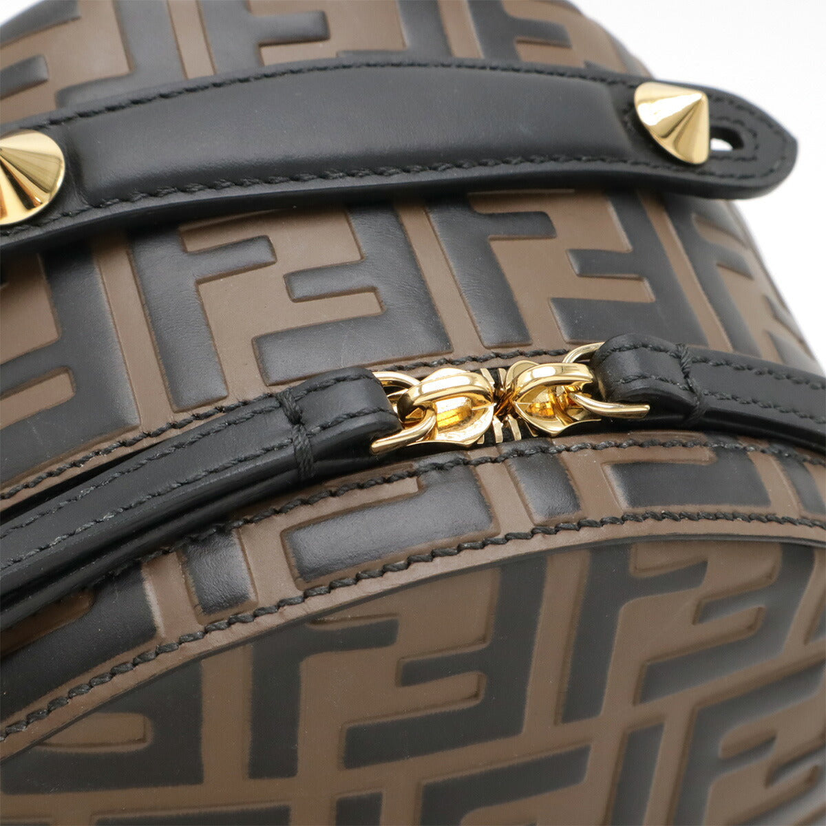 Fendi Trebucket Leather Shoulder Bag Rovelle Bags