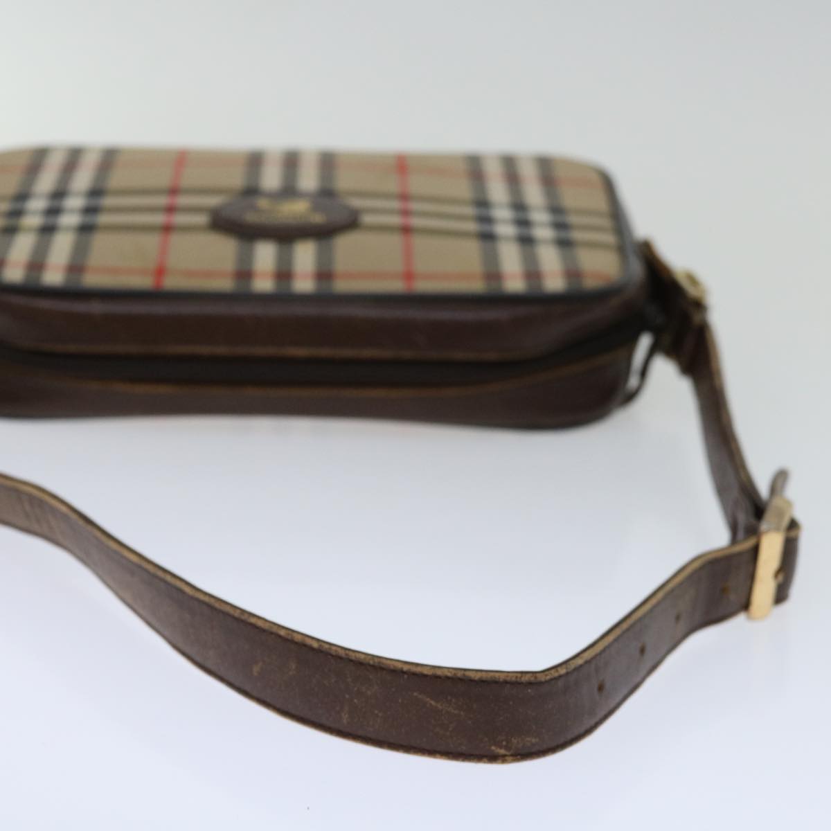 Burberry Nova Brand Canvas White Shoulder Bag Style 21