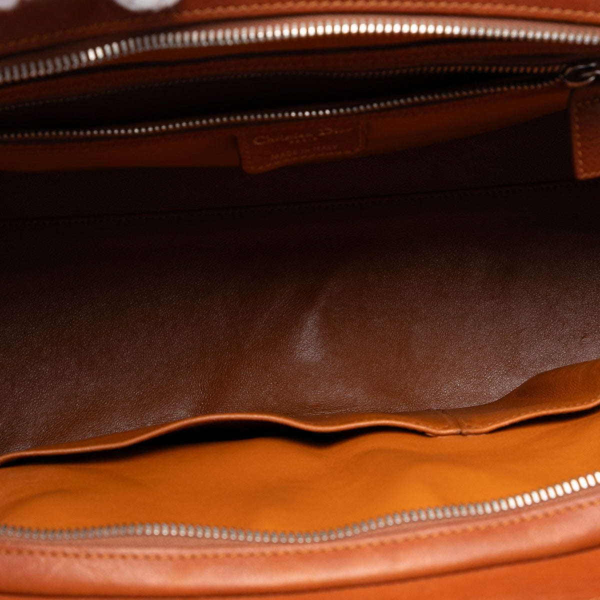Brown Dior Large Calfskin My Dior Pockets Frame Handbag Rovelle Bags