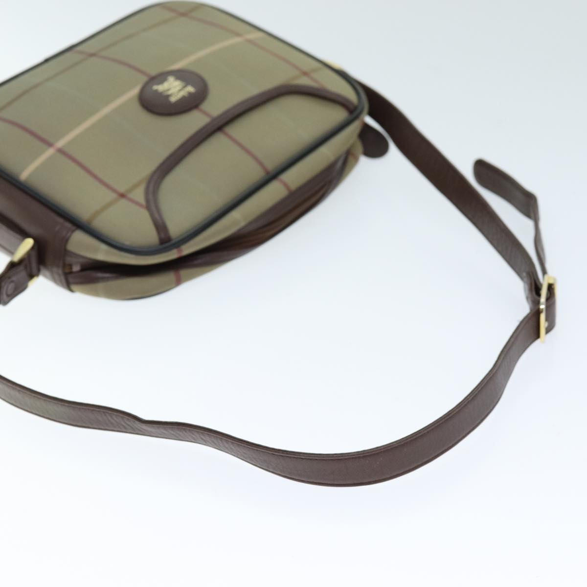 Burberry Nova Brand Canvas White Shoulder Bag Style 64