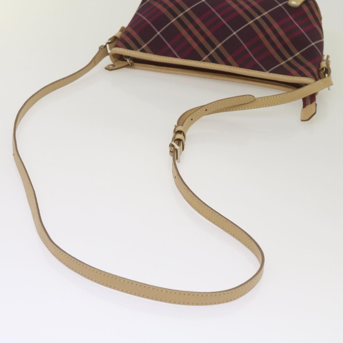 Burberry Nova Brand Check Red Shoulder Bag