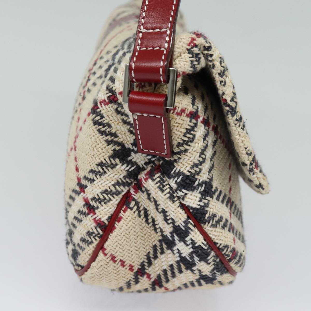 Burberry Nova Brand Check White Shoulder Bag Style 10