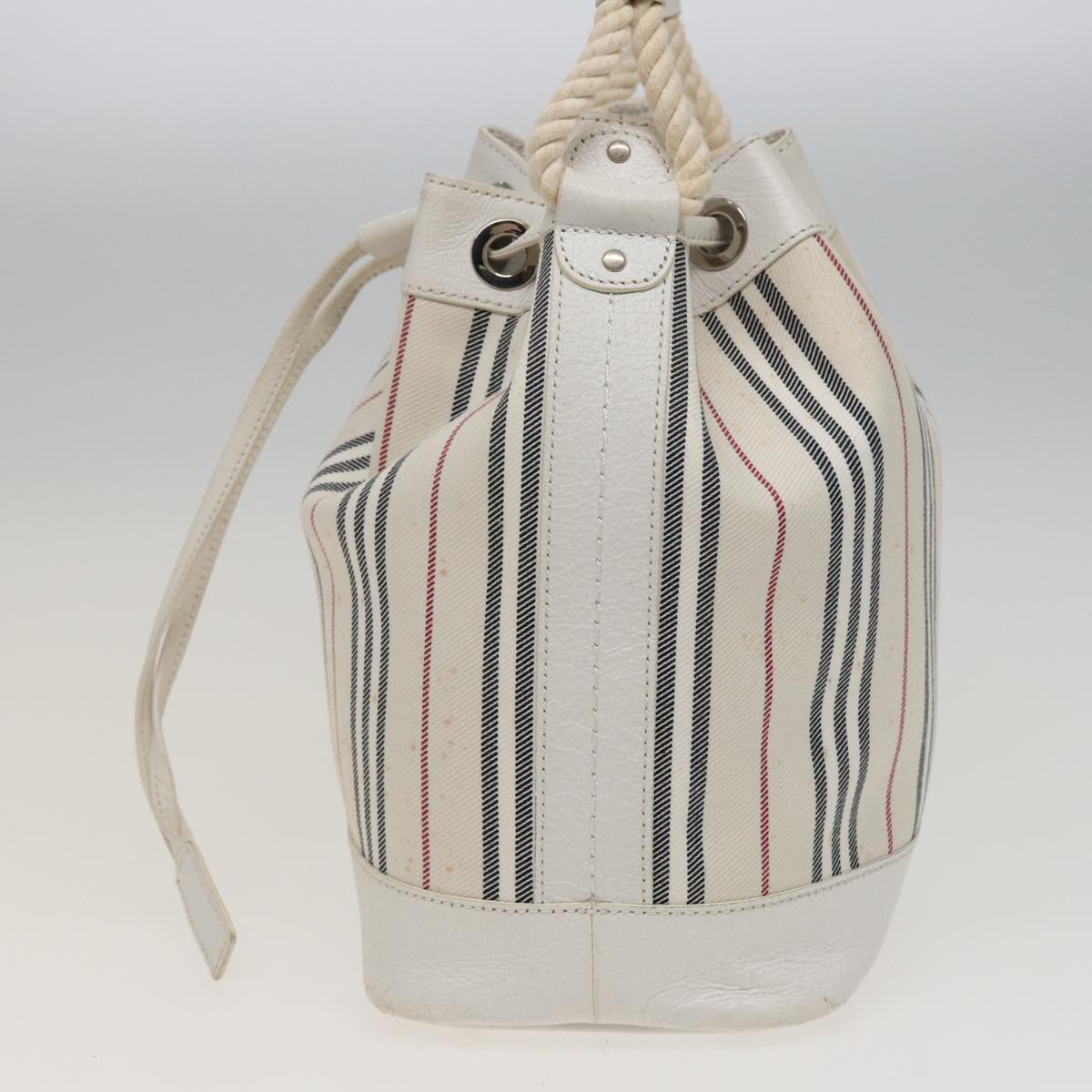 Burberry Nova Brand Canvas White Shoulder Bag Style 61