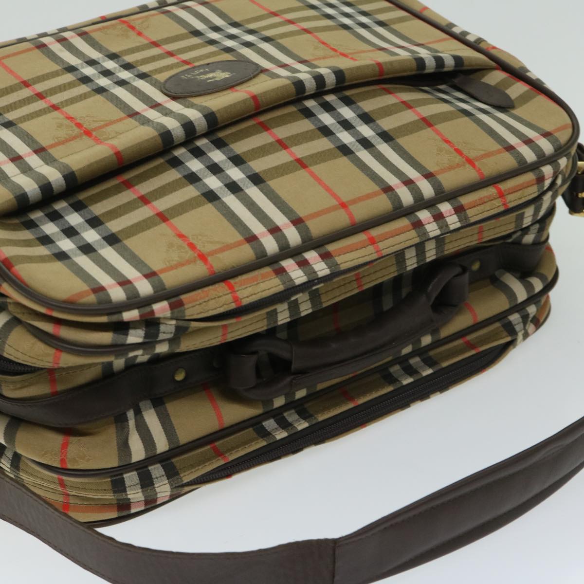Burberry Brand Canvas White Shoulder Bag Style 8