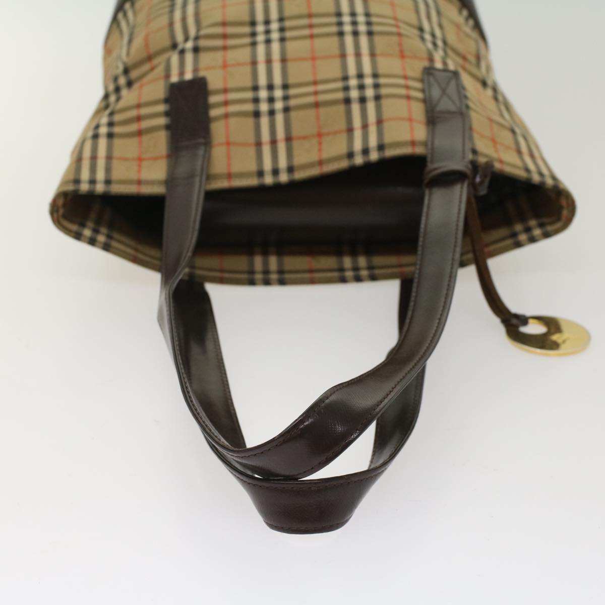 Burberry Nova Brand Check Black Tote Bag