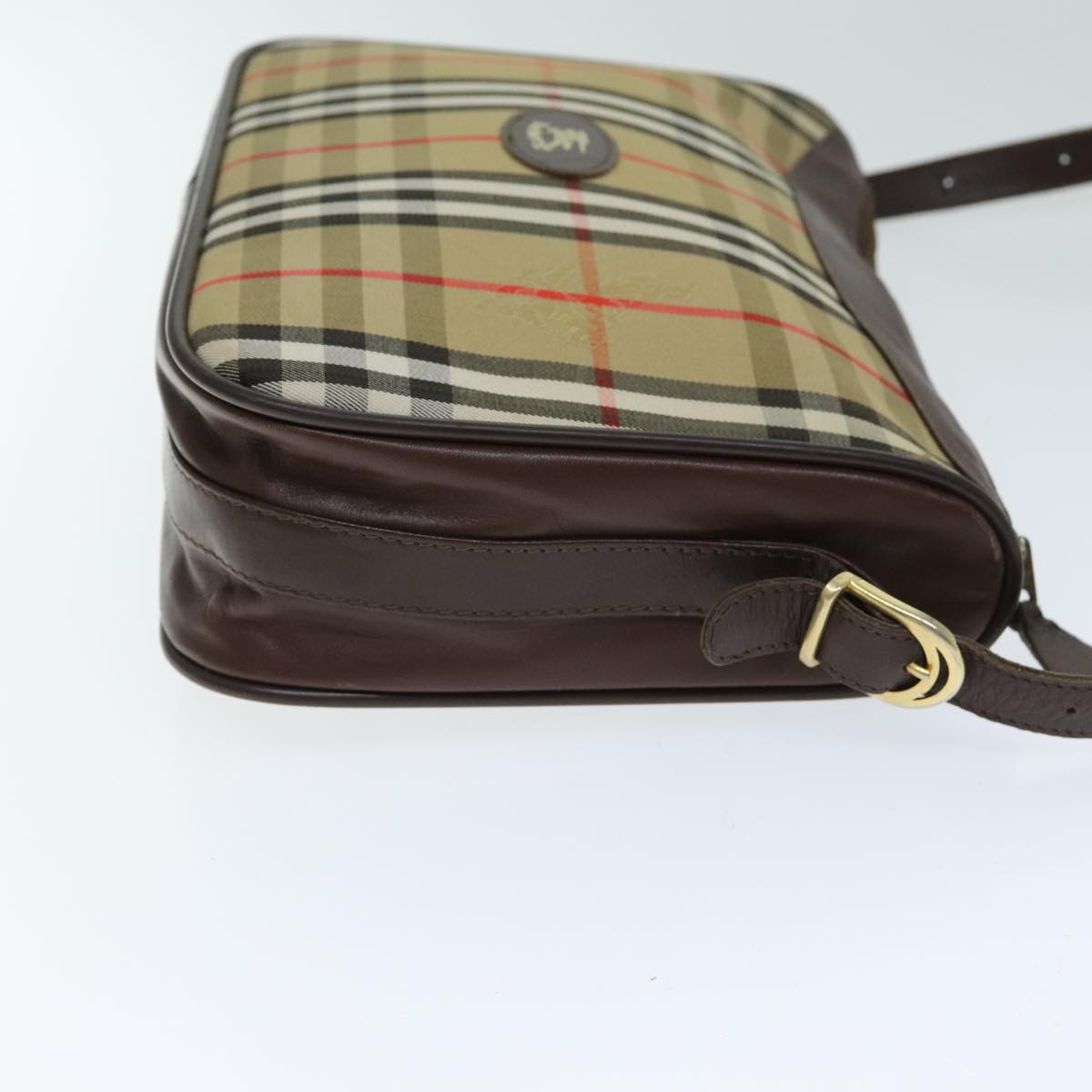 Burberry Nova Brand Canvas White Shoulder Bag Style 56