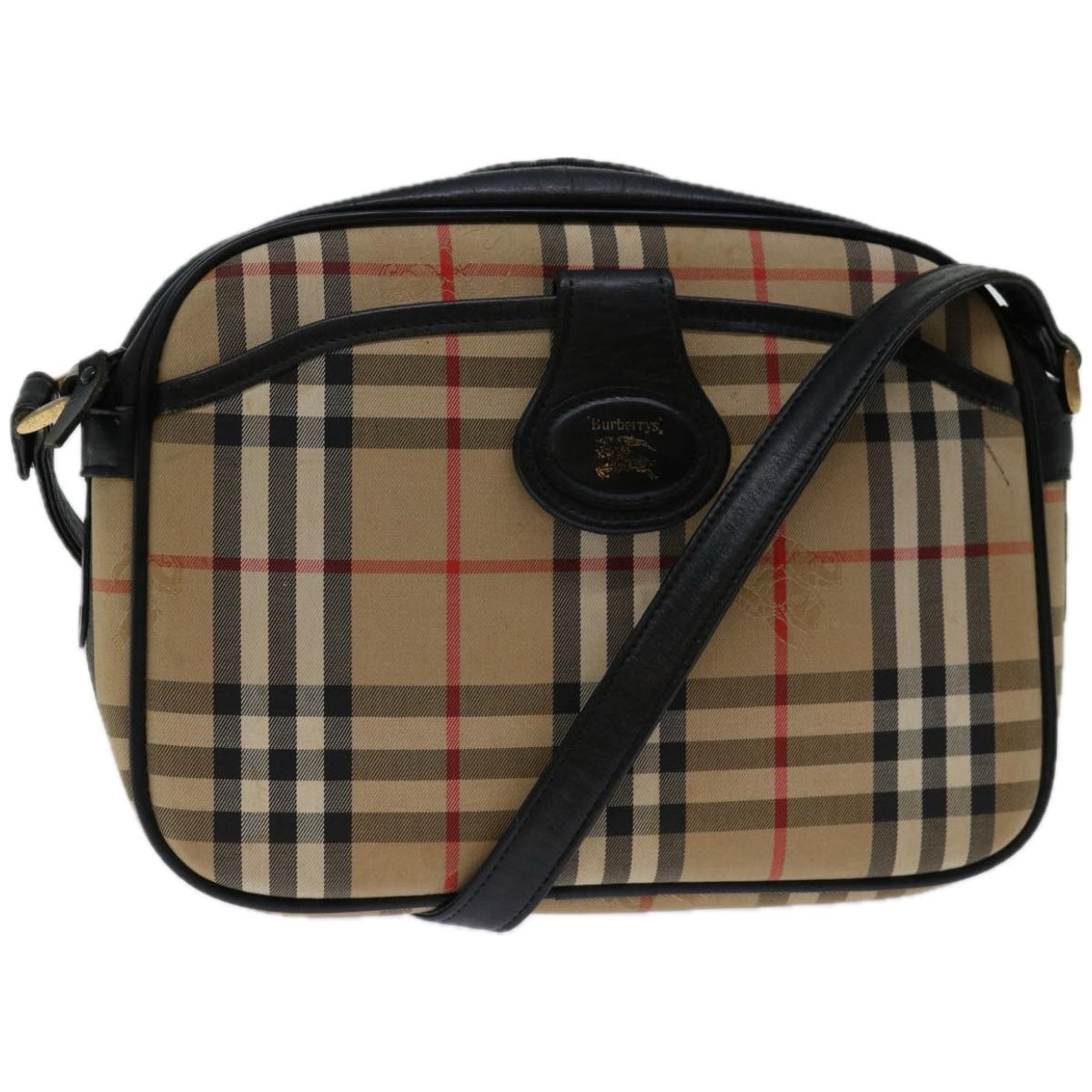 Burberry Brand Canvas White Shoulder Bag