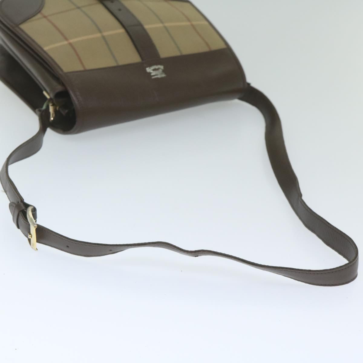 Burberry Brand Canvas Brown Shoulder Bag Style 3