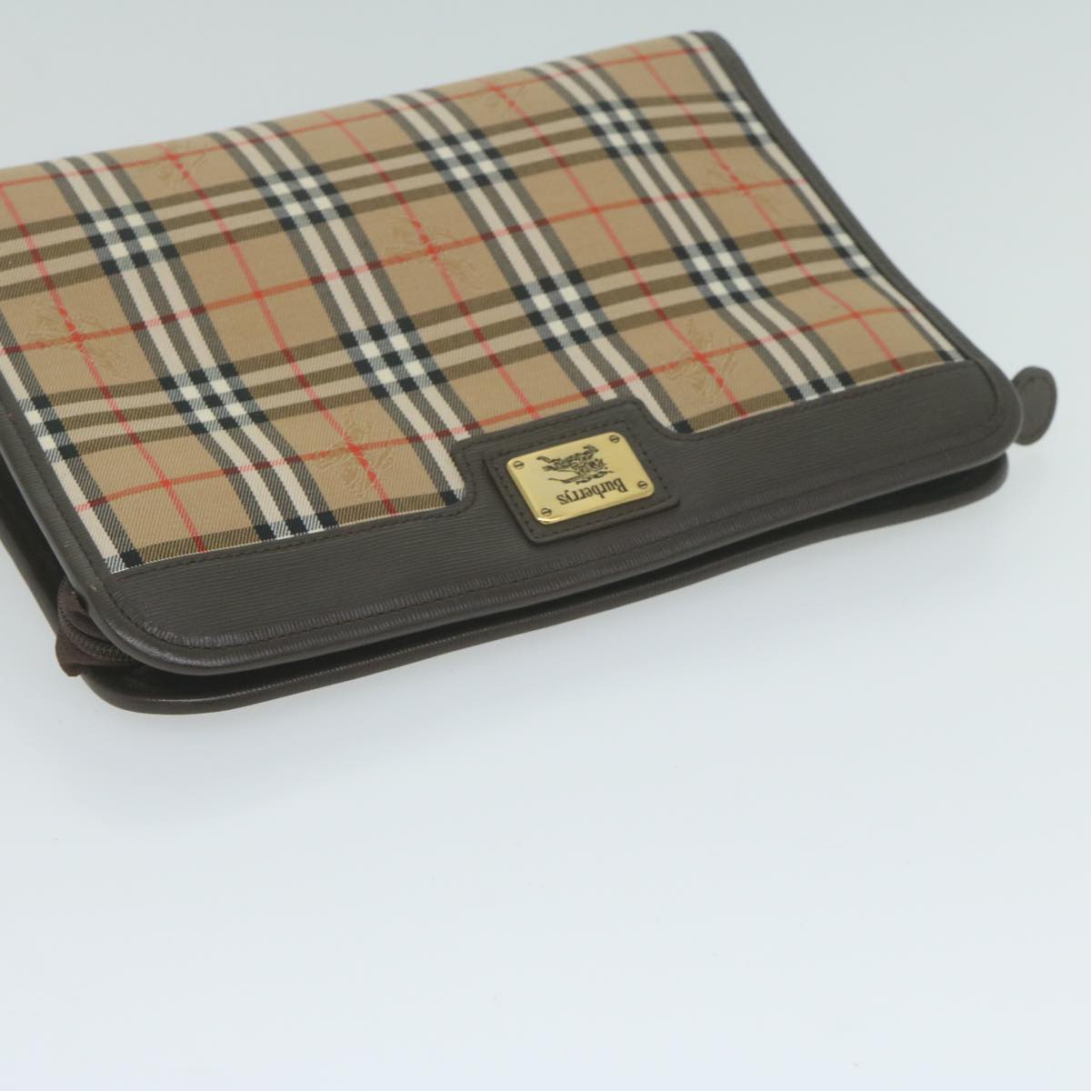 Burberry Brand White Clutch Bag