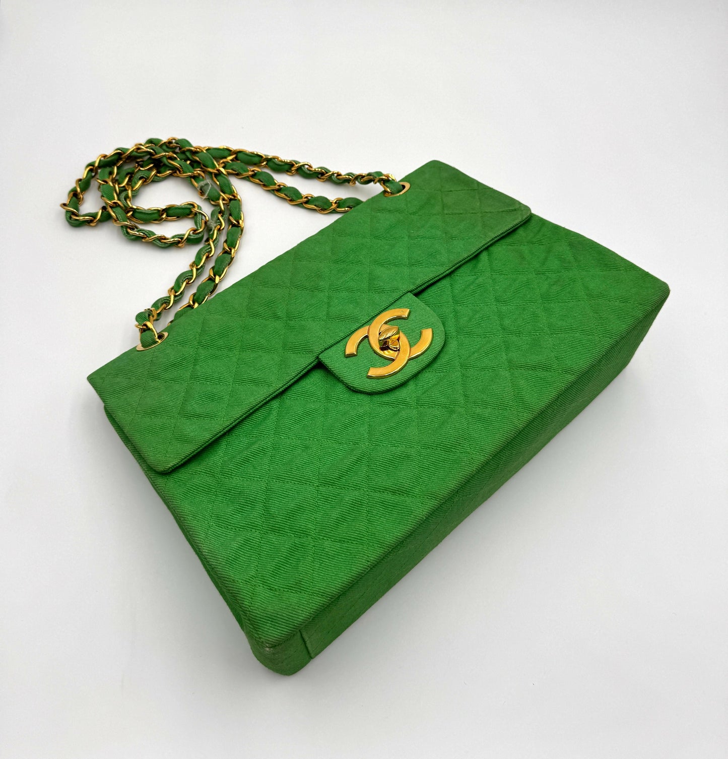 Chanel Luxury Leather Green Shoulder Bag Rovelle Bags