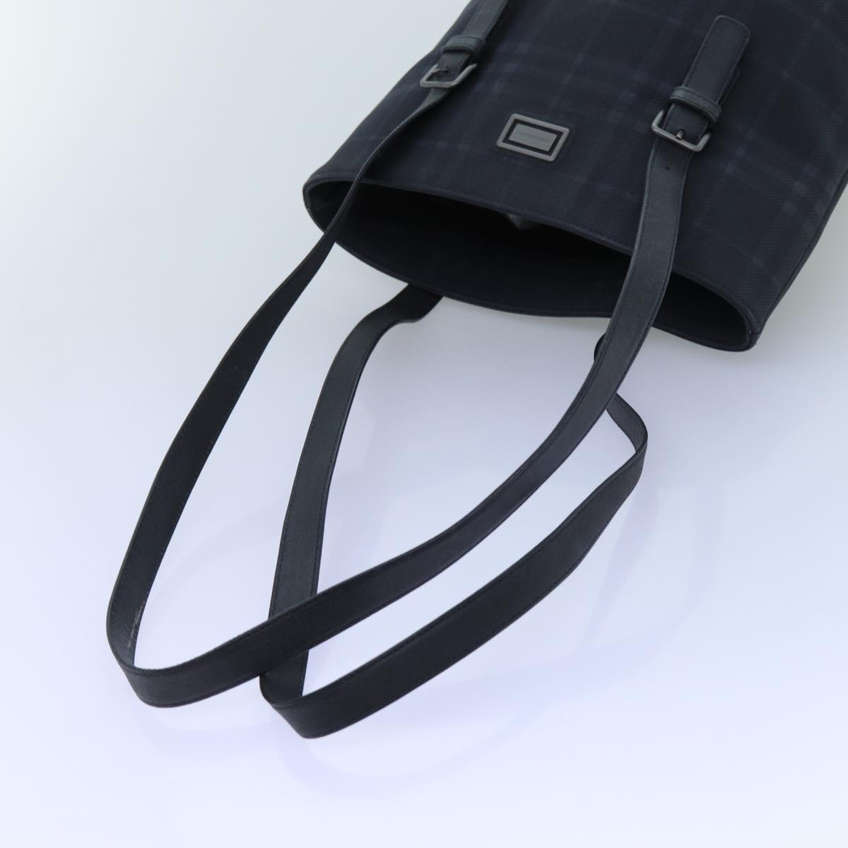 Burberry Nova Brand Canvas Blue Shoulder Bag
