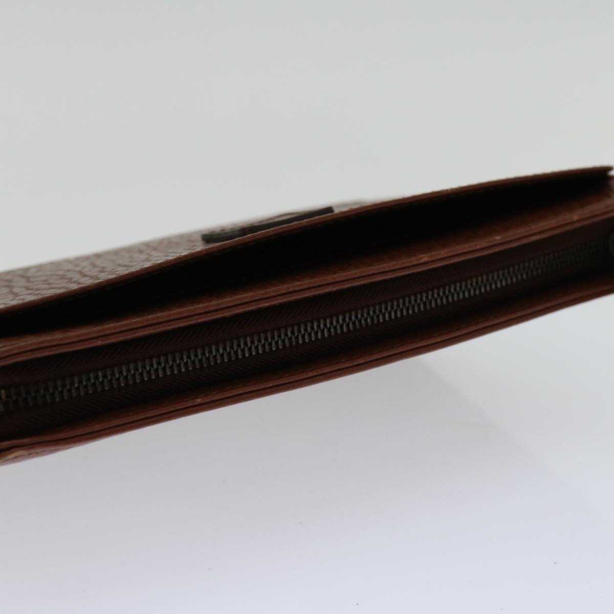 Burberry Brand Leather Brown Clutch Bag Style 3