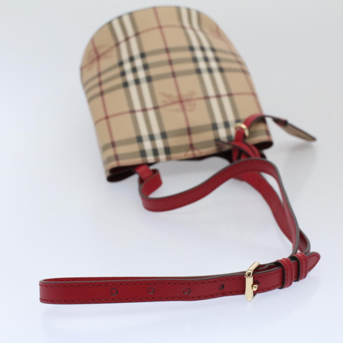Burberry Nova Brand Check White Shoulder Bag Style 7