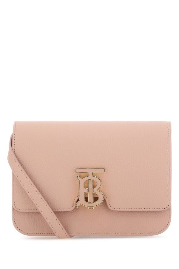 Burberry Woman Small Leather Pink Crossbody Bag