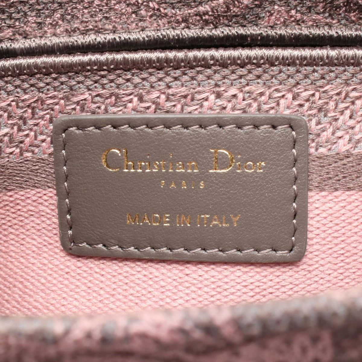 Christian Dior Gray Pink Canvas Handbag Rovelle Bags
