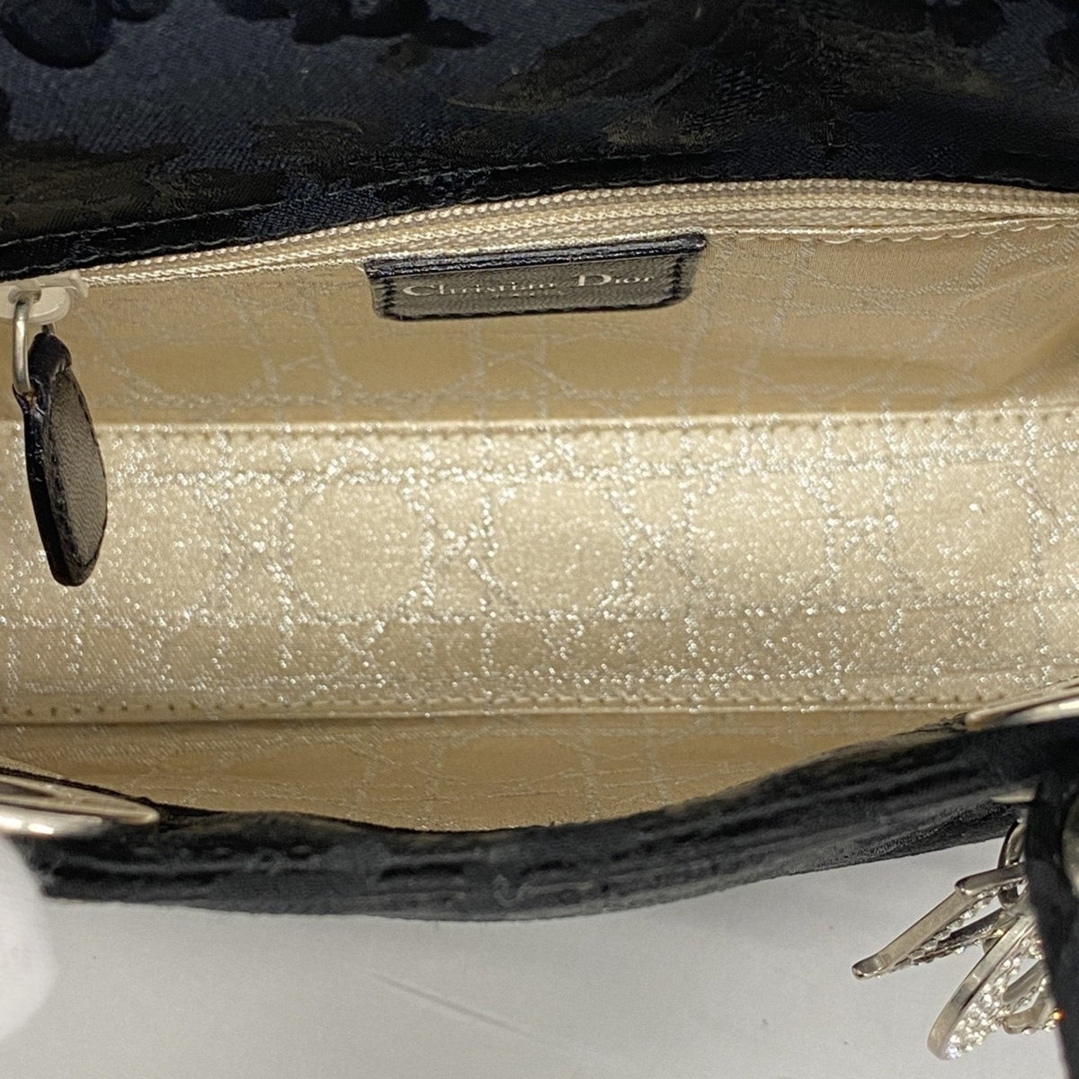 Christian Dior Black Nylon Canvas Handbag Rovelle Bags